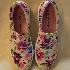 Christian Siriano “Bunnie” Floral Slip on Sneakers